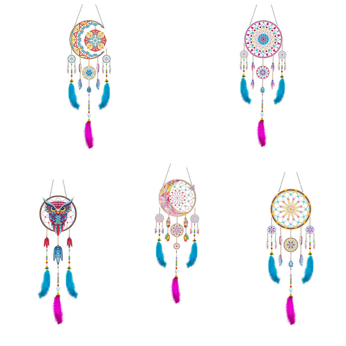 Jewelry WholesaleWholesale Diamond Painting DIY Acrylic Full Drill Dreamcatcher MOQ≥2 JDC-DC-JSen001 Dreamcatcher 锦森 %variant_option1% %variant_option2% %variant_option3%  Factory Price JoyasDeChina Joyas De China