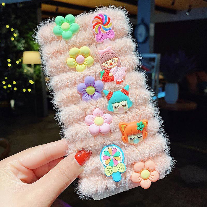 Jewelry WholesaleWholesale plush kids cartoon hair ring (F) JDC-HS-DingS002 Hair Scrunchies 鼎硕 %variant_option1% %variant_option2% %variant_option3%  Factory Price JoyasDeChina Joyas De China