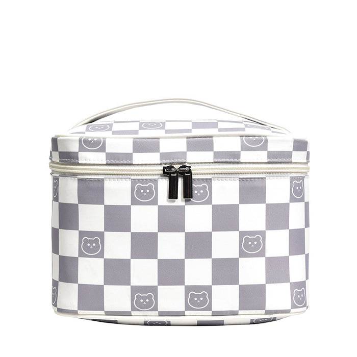 Wholesale Cosmetic bag Polyester Checkerboard Large Capacity JDC-CB-JiJ002