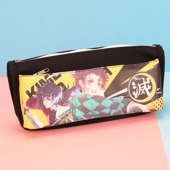 Wholesale Pencil Bags Canvas Cartoon Double Layer Stationery Bag MOQ≥2 JDC-PB-GLF001