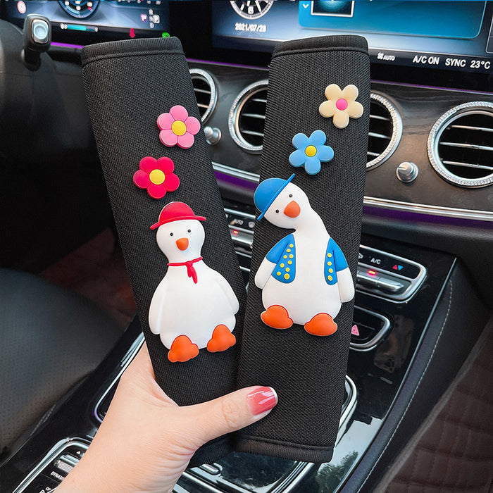 Wholesale Car Seat Belt Shoulder Guard Ice Silk Cute Cartoon MOQ≥2 JDC-CA-YueRan001