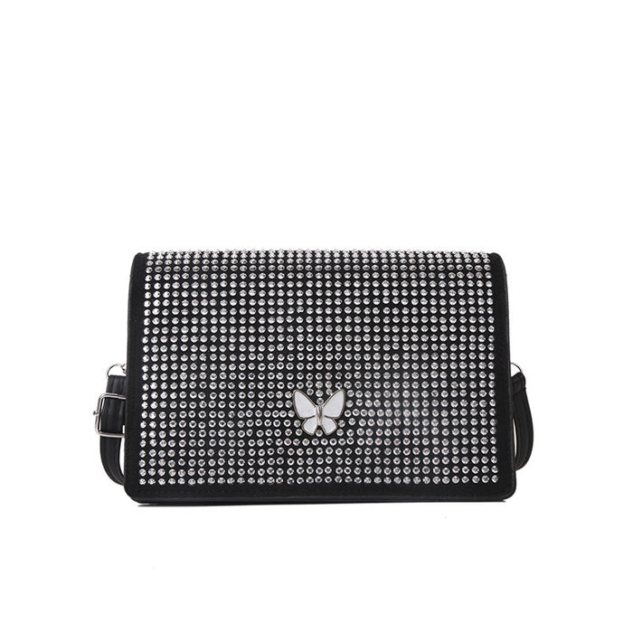 Wholesale PU Belt Diamond Gentle Tie Shoulder Bag MOQ≥3 JDC-SD-HZD035