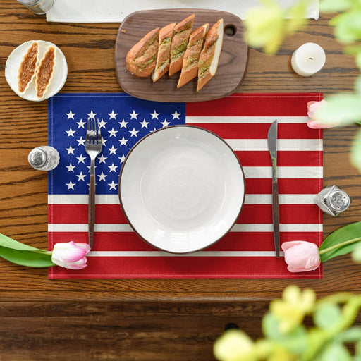 Jewelry WholesaleWholesale 4th of July Independence Day Linen Dinner Table Coaster MOQ≥2 JDC-TC-OuH001 Tablecloth 欧恒 %variant_option1% %variant_option2% %variant_option3%  Factory Price JoyasDeChina Joyas De China