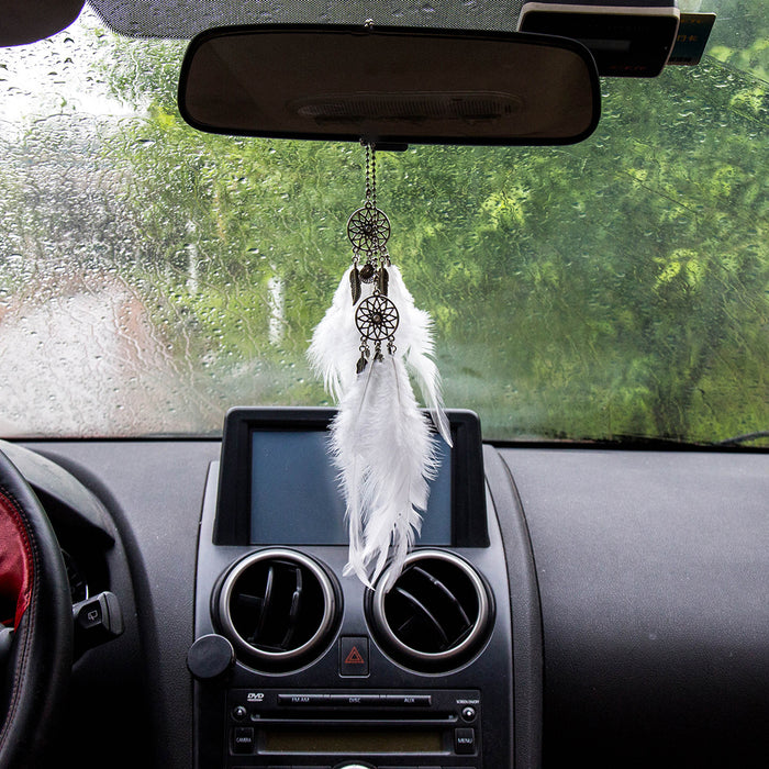 Wholesale Love Fluff Car Ornament Dreamcatcher MOQ≥2 JDC-DC-MengS035