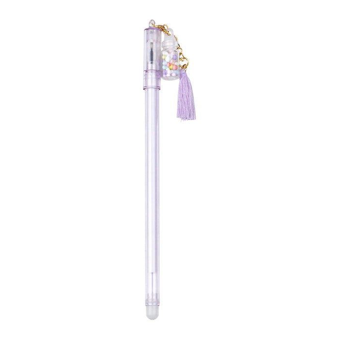 Wholesale Plastic Wishing Bottle Tassel Gel Pen MQO≥2 JDC-BP-Qibo004