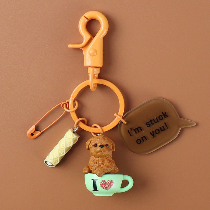 Wholesale corgi puppy keychain cute and creative JDC-KC-CYa006