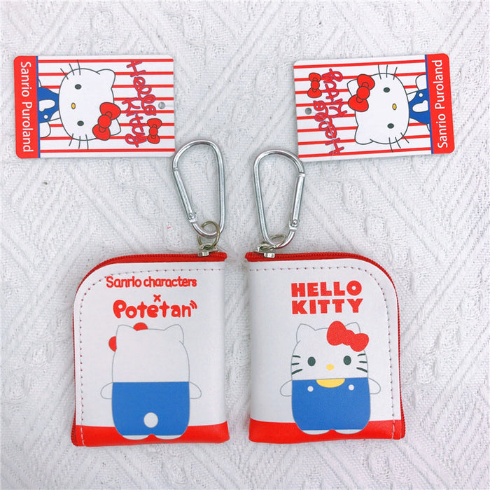 Wholesale Cartoon PU Leather Double Sided Printing Coin Purse Keychain (M) JDC-KC-YaLL011