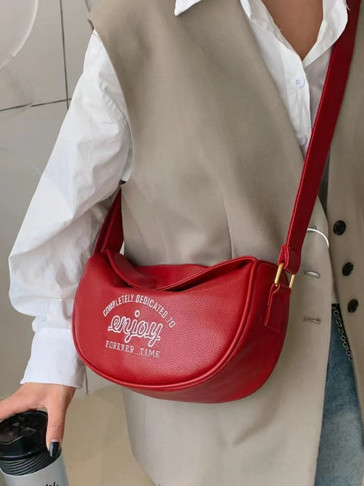 Wholesale Shoulder Bag PU Letter Dumpling Bag Diagonal JDC-SD-JXF007