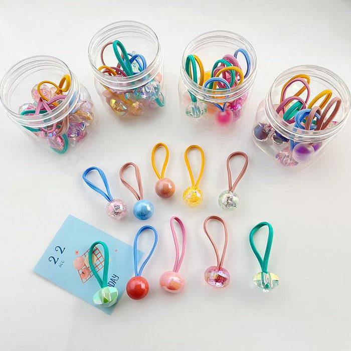 Wholesale children's rubber band head rope does not hurt hair tie JDC-HS-QiaHan001