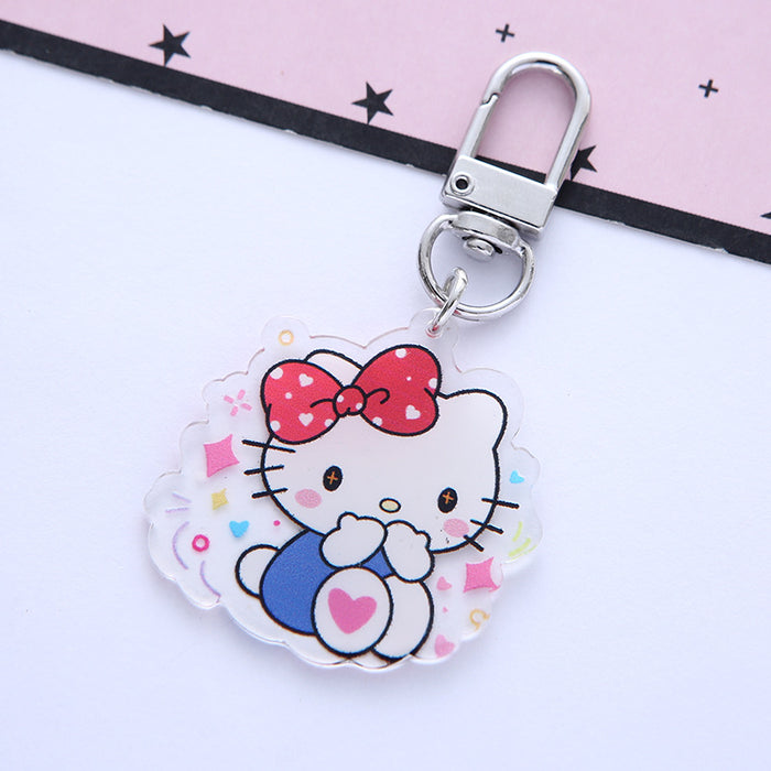 Wholesale Keychain Acrylic Cartoon Cute Double Sided Transparent MOQ≥2 (S) JDC-KC-ARui007