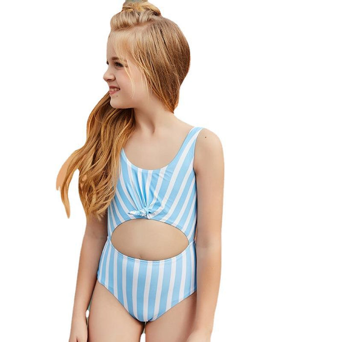 Jewelry WholesaleWholesale children's one-piece exposed striped swimsuit bikinis  JDC-SW-HongS004 Swimwear 宏盛 %variant_option1% %variant_option2% %variant_option3%  Factory Price JoyasDeChina Joyas De China