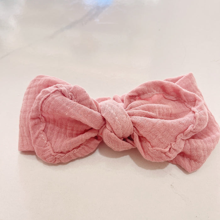 Wholesale Headband Gauze Kids Knotted Stretch Big Butterfly JDC-HD-DanN003