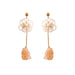 Jewelry WholesaleWholesale Natural Crystal Stone Rice Bead Flower Earrings MOQ≥2 JDC-ES-JM007 Earrings 杰米 %variant_option1% %variant_option2% %variant_option3%  Factory Price JoyasDeChina Joyas De China