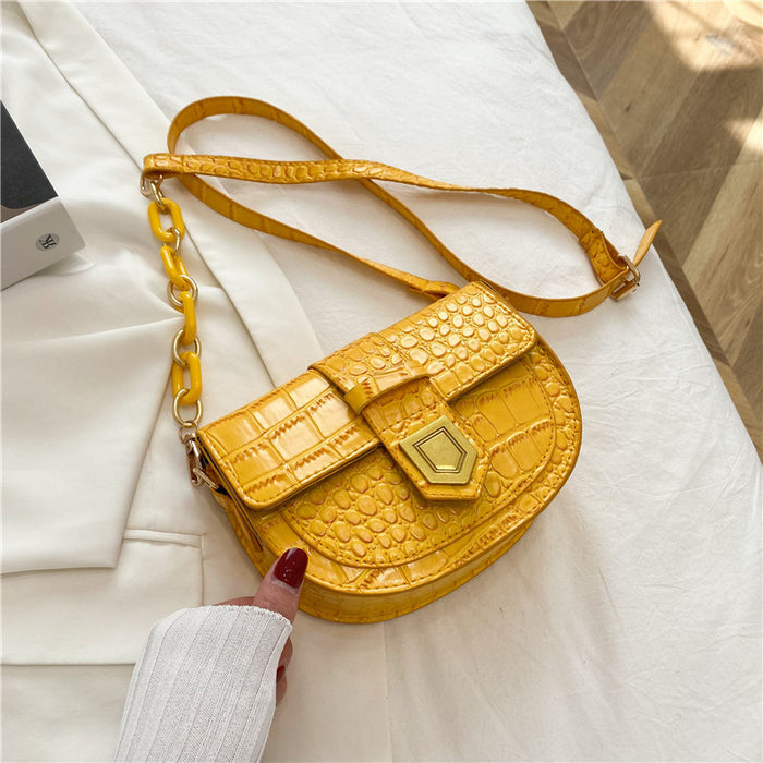 Wholesale PU Crocodile Pattern Chain Crossbody Shoulder Bag JDC-SD-Danze001