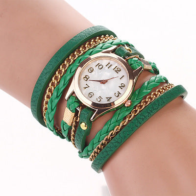 Wholesale Quartz Ladies Winding Watch Hand Woven Watch JDC-WH-MiQ005