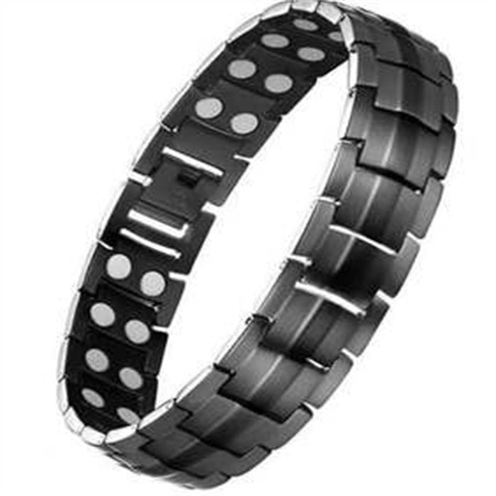 Wholesale Detachable Double Row Magnetic Therapy Bracelet JDC-BT-YunJ003