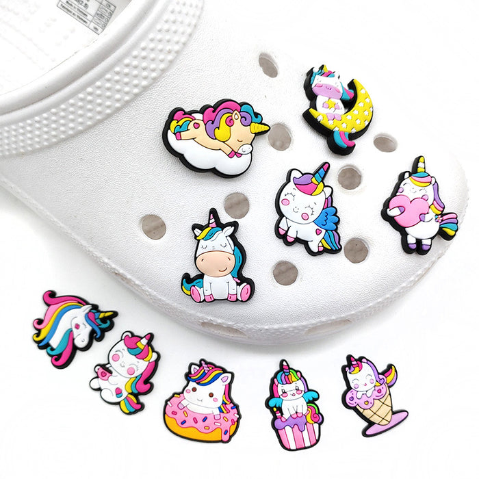 Wholesale Croc Charms Random 10pcs Cartoon Cute PVC DIY Accessories JDC-CCS-WanX037