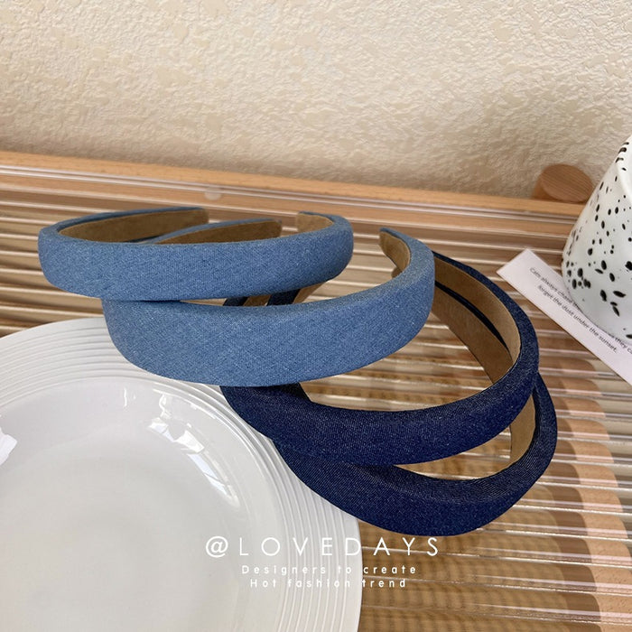 Wholesale Headband Denim Geometric JDC-HD-MS034