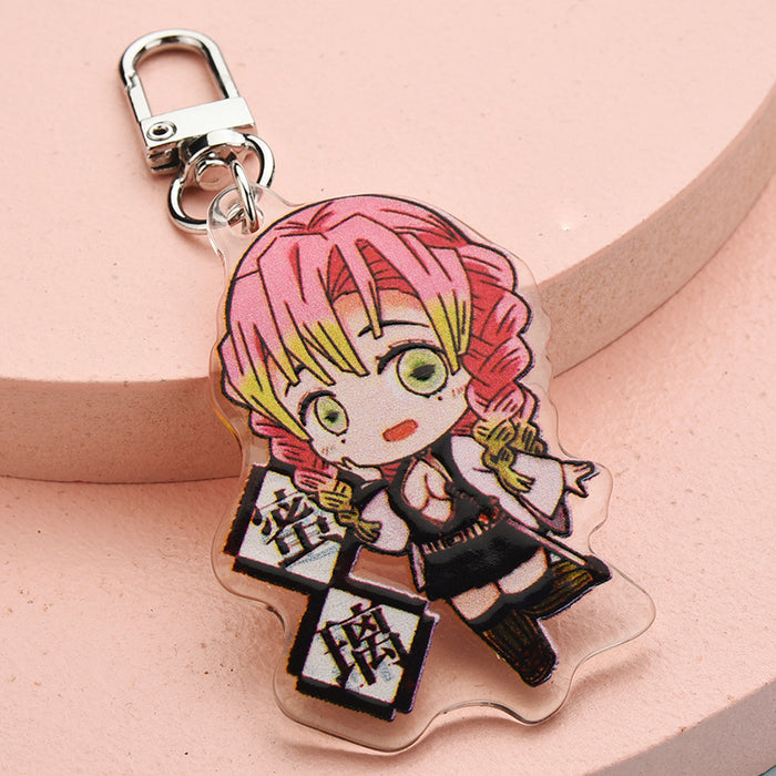 Wholesale acrylic keychain bag pendant (M) JDC-KC-YPin015