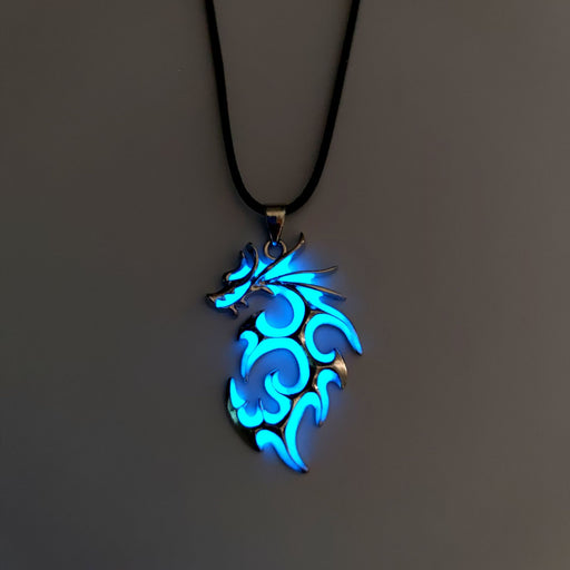 Jewelry WholesaleWholesale trendy men domineering luminous flame dragon necklace JDC-NE-zifei001 Necklaces 紫菲 %variant_option1% %variant_option2% %variant_option3%  Factory Price JoyasDeChina Joyas De China