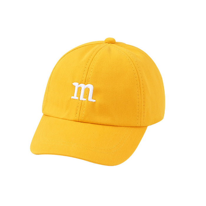 Wholesale children hats M letter embroidery boys and girls baseball caps MOQ≥2 JDC-FH-MiYang005