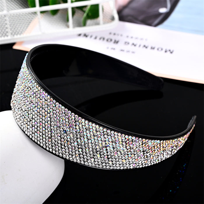 Jewelry WholesaleWholesale full diamond wide side with toothed non-slip diamond set diamond hair band JDC-HD-YingY003 Headband 迎源 %variant_option1% %variant_option2% %variant_option3%  Factory Price JoyasDeChina Joyas De China