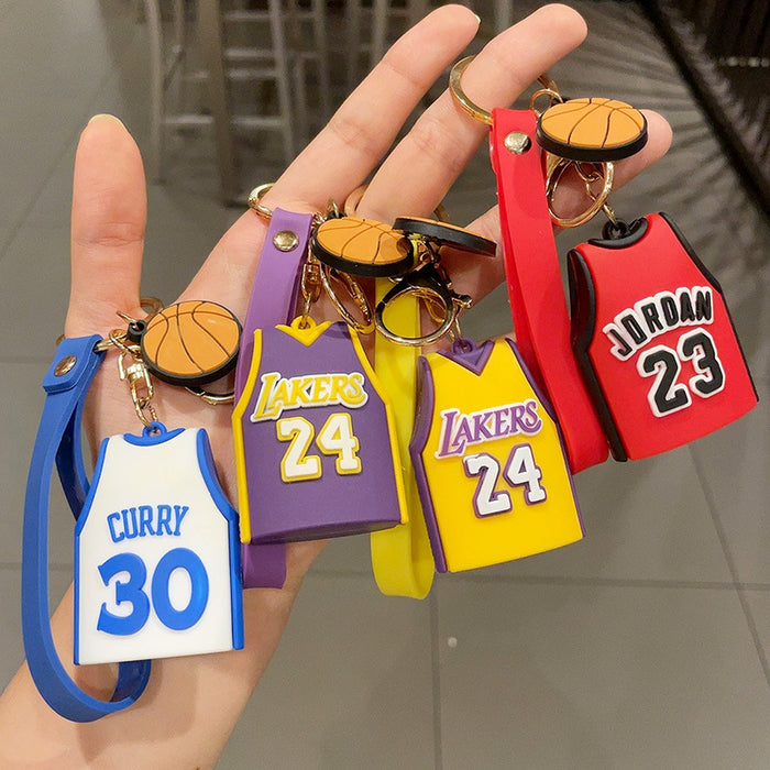 Wholesale Keychains PVC Cute Jersey JDC-KC-MXiong015