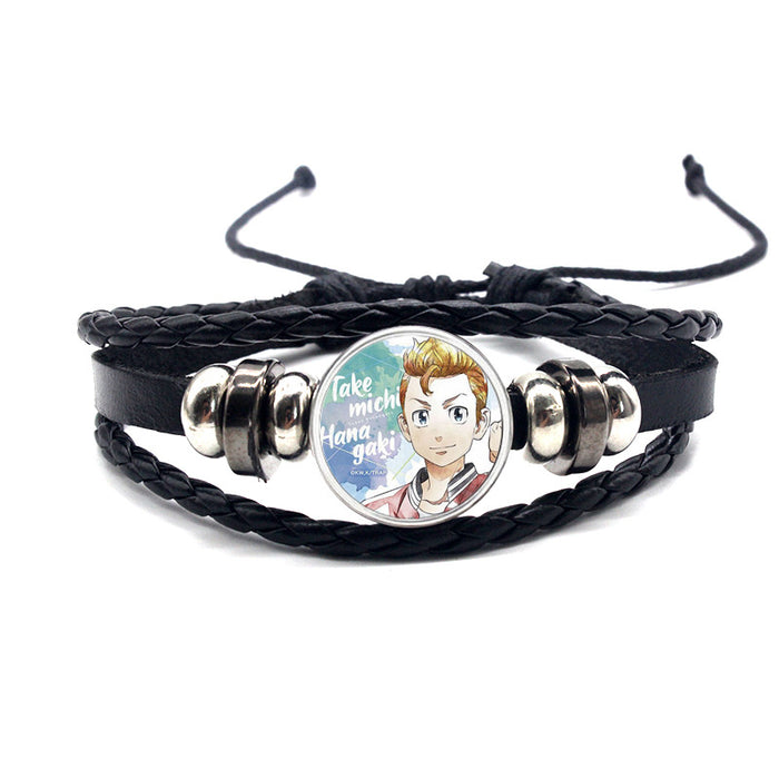 Wholesale cowhide cartoon adjustable bracelet bracelet MOQ≥2 (M) JDC-BT-YanY009