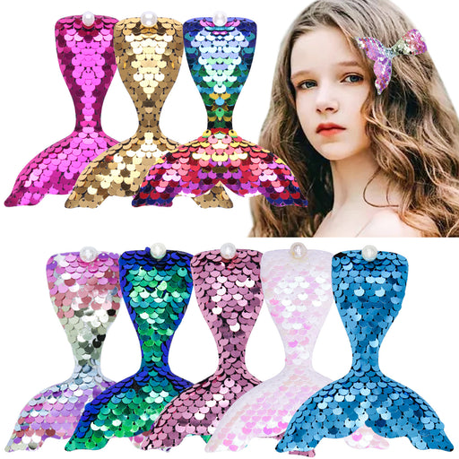 Jewelry WholesaleWholesale heart cute children cartoon mermaid sequin duckbill clip JDC-HC-OM002 Hair Clips 欧魅 %variant_option1% %variant_option2% %variant_option3%  Factory Price JoyasDeChina Joyas De China