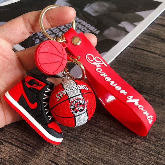 Wholesale star basketball shoes keychain MOQ≥2 JDC-KC-HLv011