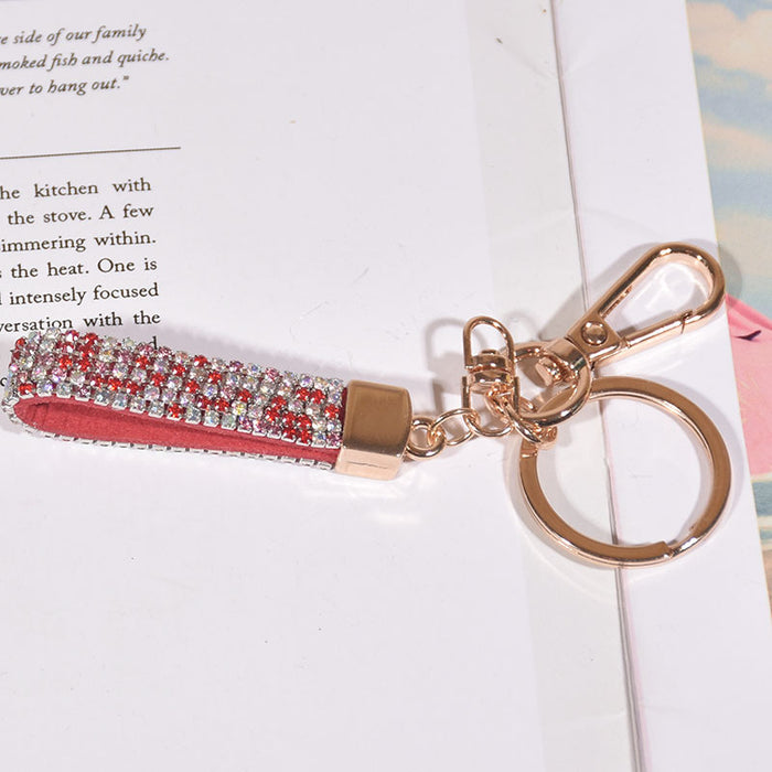 Jewelry WholesaleWholesale rhinestone lanyard keychain MOQ≥2 JDC-KC-GHui001 Keychains 广汇 %variant_option1% %variant_option2% %variant_option3%  Factory Price JoyasDeChina Joyas De China