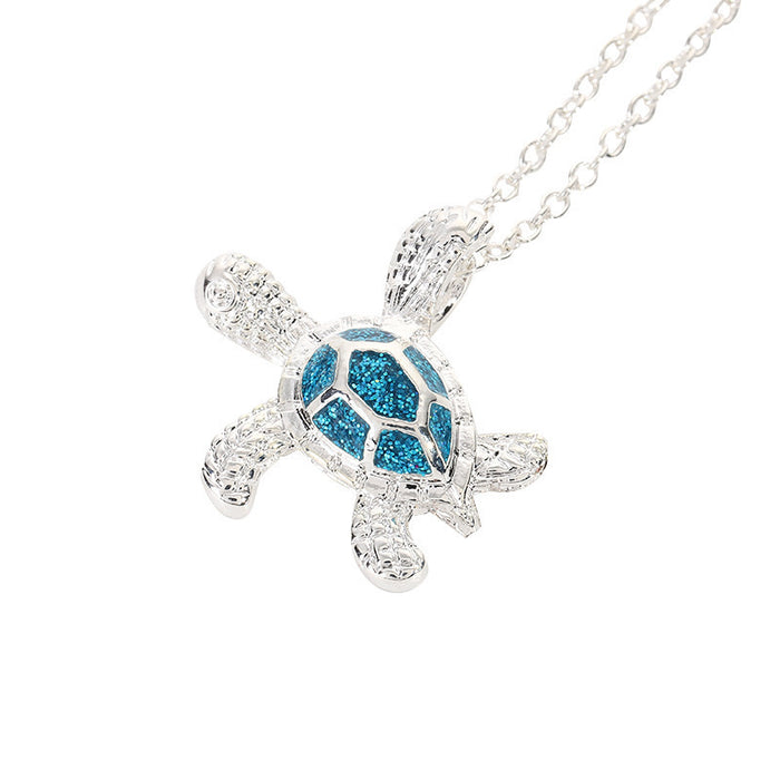 Jewelry WholesaleWholesale Imitation Opal Turtle Alloy Necklace JDC-NE-Jinque001 Necklaces 锦鹊 %variant_option1% %variant_option2% %variant_option3%  Factory Price JoyasDeChina Joyas De China