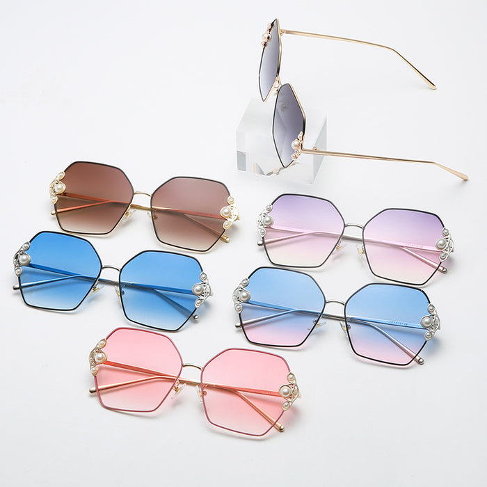 Wholesale sunglasses metal polygon JDC-SG-BaoL021