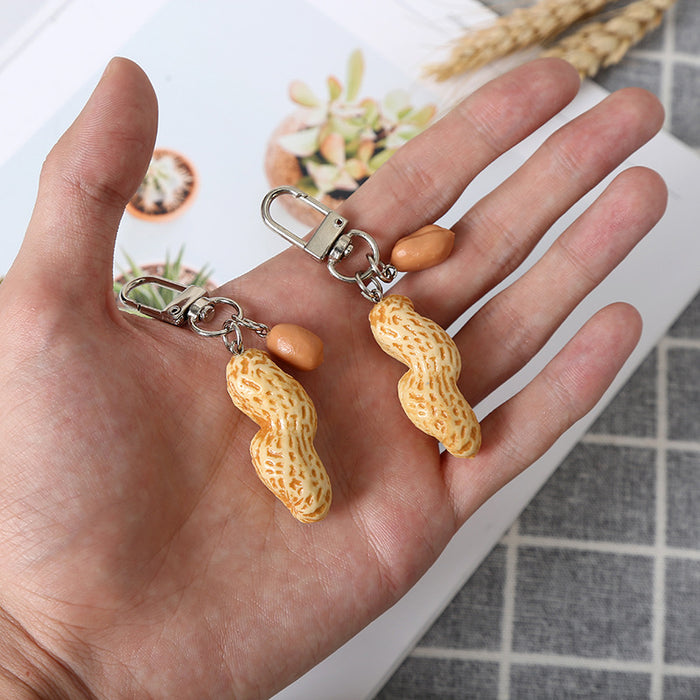 Wholesale Simulation Personalized Peanut Keychain MOQ≥10 JDC-KC-LDao001