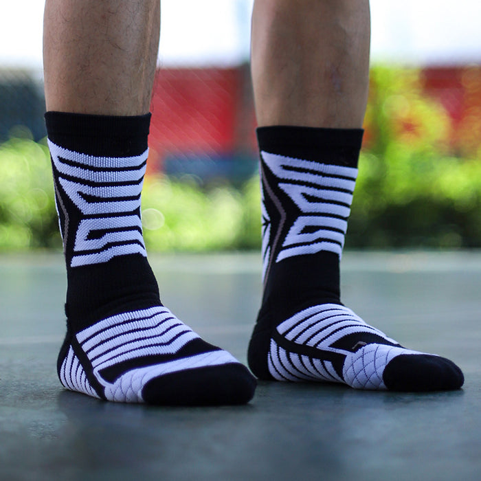 Wholesale Socks Nylon Breathable Sports Men's Mid-tube Socks MOQ≥3 JDC-SK-ChenXi002