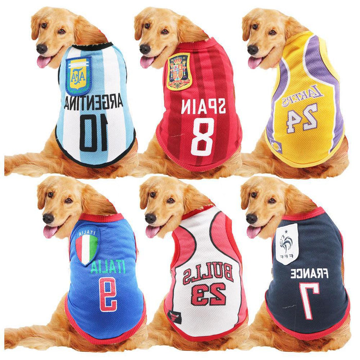 Wholesale Pet Clothing Polyester Jersey Vest JDC-PC-JYa003