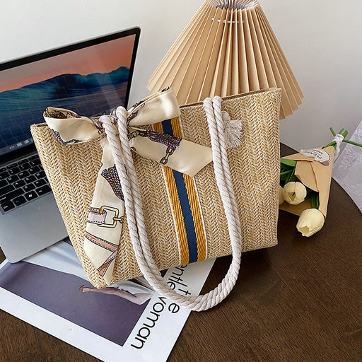 Jewelry WholesaleWholesale beach woven silk scarf Beach Bag JDC-BB-Danze002 Beach Bag 丹泽 %variant_option1% %variant_option2% %variant_option3%  Factory Price JoyasDeChina Joyas De China