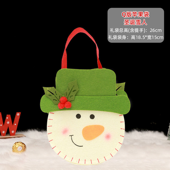 Wholesale Gift Box Christmas Apple Bag Round Bunch Mouth Gift Bag MOQ≥2 JDC-GB-QiaoC002