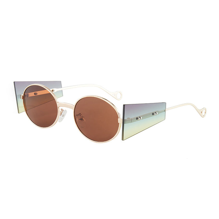 Wholesale green metal punk Sunglasses JDC-SG-BaoXing005