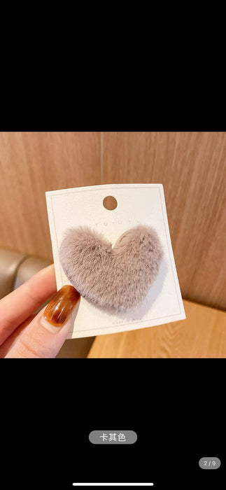 Wholesale Cute Plush Bear Hairpin Side Clip JDC-HC-tengZ002