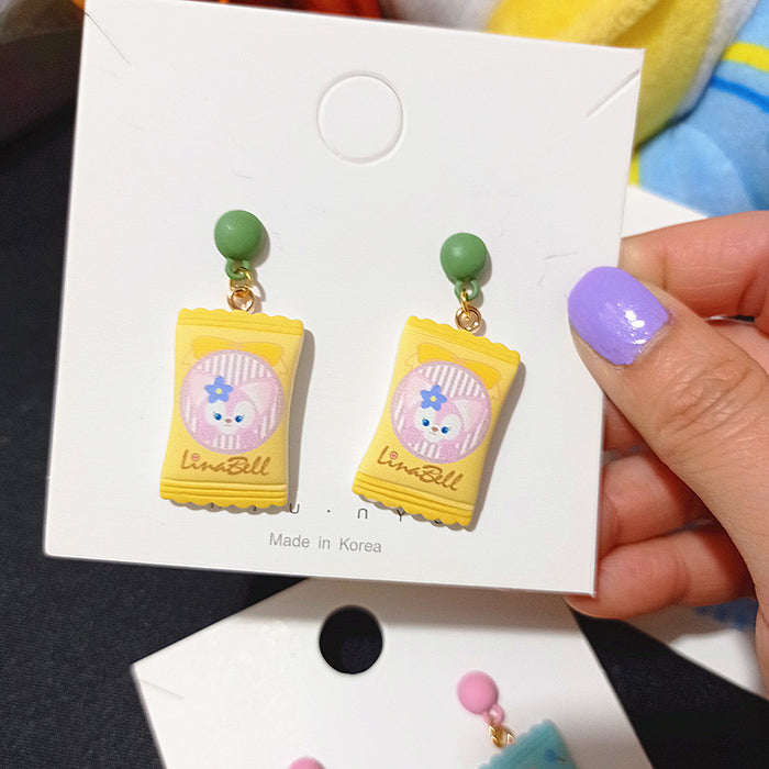 Wholesale Earrings Resin Cute Cartoon Simulation Candy (S) JDC-ES-WaiWai008