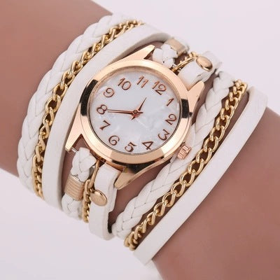 Wholesale Quartz Ladies Winding Watch Hand Woven Watch JDC-WH-MiQ005