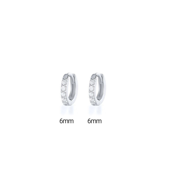 Jewelry WholesaleWholesale row drill zircon round earrings JDC-ES-Caos012 Earrings 曹适 %variant_option1% %variant_option2% %variant_option3%  Factory Price JoyasDeChina Joyas De China