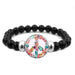 Jewelry WholesaleWholesale Peace Sign Resin Beaded Plexiglas Bracelet JDC-BT-Jiayun002 Bracelet 嘉运 %variant_option1% %variant_option2% %variant_option3%  Factory Price JoyasDeChina Joyas De China