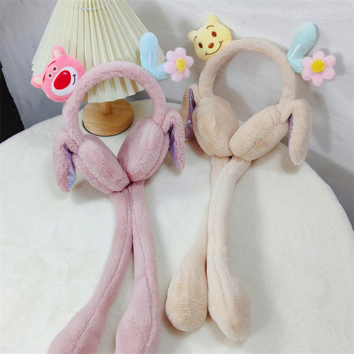 Wholesale Earmuff Plush Warm Winter Thick Cute Cartoon Ears Move (M) MOQ≥3 JDC-EF-AiMan004