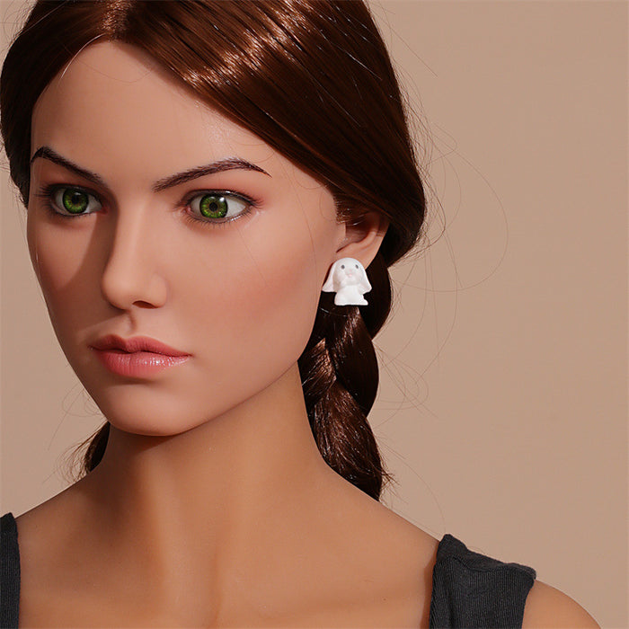 Wholesale Earring Flocking Cute Stereo Cartoon JDC-ES-GuTe032