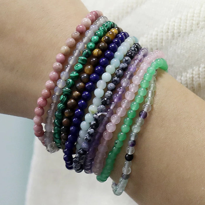 Wholesale Natural Stone 4mm Energy Bracelet JDC-BT-RuiZ006