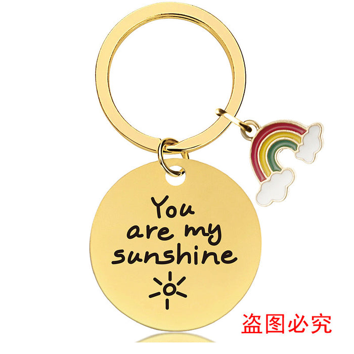 Jewelry WholesaleWholesale Father's Day gift gold metal keychain JDC-KC-GangGu037 Keychains 钢古 %variant_option1% %variant_option2% %variant_option3%  Factory Price JoyasDeChina Joyas De China