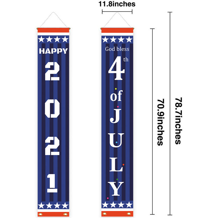 Wholesale July 4th Independence Day Porch Flags American Labor Day Memorial Day MOQ≥10 JDC-DC-ChongY001