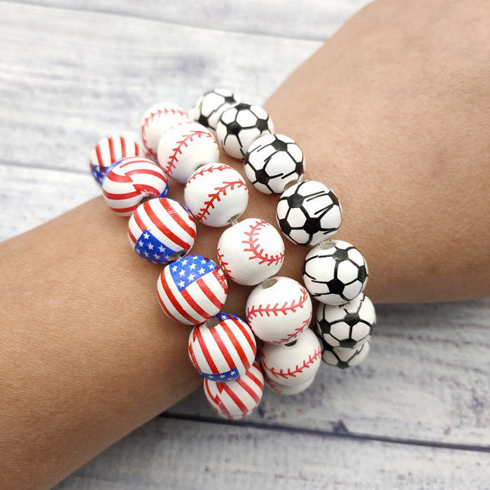 Jewelry WholesaleWholesale Independence Day Wooden Beads Bracelet Beaded JDC-BT-KDL001 Bracelet 坎德拉 %variant_option1% %variant_option2% %variant_option3%  Factory Price JoyasDeChina Joyas De China